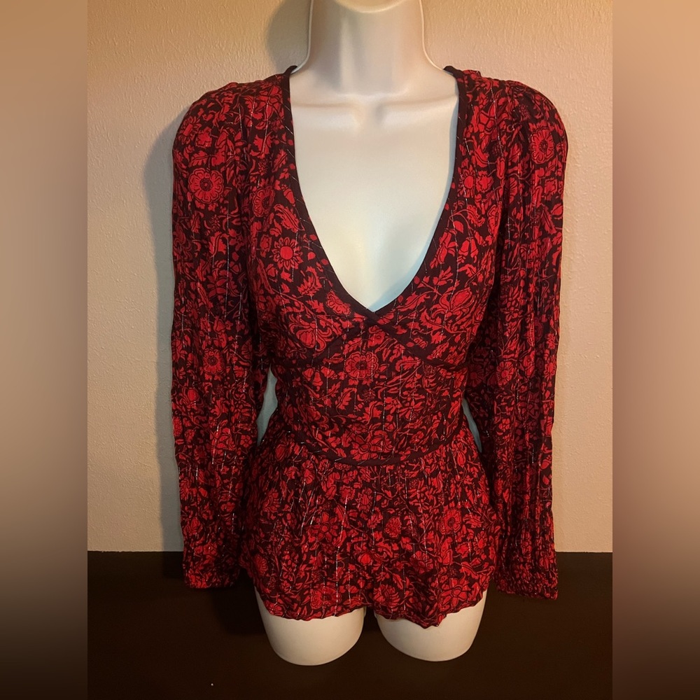 Red blouse